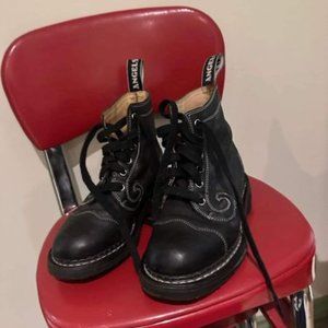 Fluevog Derby Swirl Angel, size 4 (insole 8 1/4")